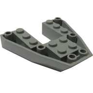 Lego loď přední spodní část 6x6x1, světle šedá (4124459)